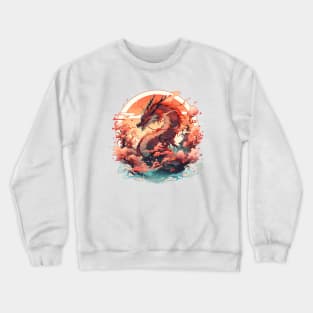 Cherry Blossom Dragon Crewneck Sweatshirt